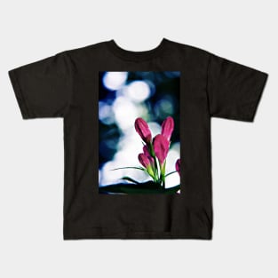 Buds and Bokeh - Weigela flowers Kids T-Shirt